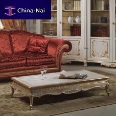 Louis XV style coffee table VENICEwoodenwooden baserectangular