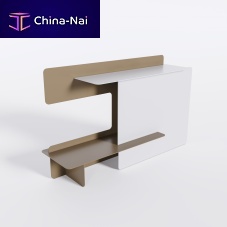 Original design sideboard table Bsetaluminummetal basewith storage compartment