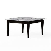 Contemporary coffee table VASCOmarblesolid wood basesquare