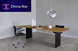 Contemporary table HOBROwalnutoaksolid wood