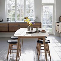 Scandinavian design dining table Noble bamboobamboo baserectangular