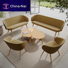 Contemporary sofa Solafabricgraybrown