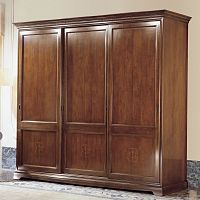 Traditional wardrobe GIACINTOcherrywoodsliding door
