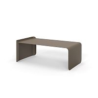 Minimalist design coffee table SHIFTrecycled plasticsteel baserectangular
