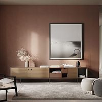Contemporary TV cabinet AURAlacquered woodoakwalnut