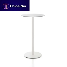 Contemporary high bar table KALEOXmetalroundfor restaurant