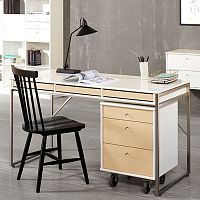 Contemporary desk MISTRALlacquered wood
