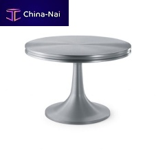 Contemporary table GRAALwoodenaluminumaluminum base
