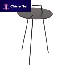 Contemporary side table STOKMDFsteelround