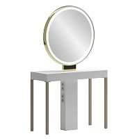 Contemporary dressing table QL 2Pmelaminefreestandingfor hairdressers