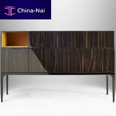 Contemporary sideboard MADISONebonymetalleather