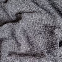 Plain sheer curtain fabric ZORA linenrecycled polyesterweave