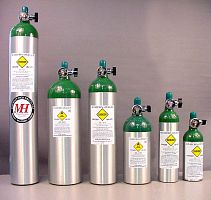 Aircraft oxygen cylinder Aluminum