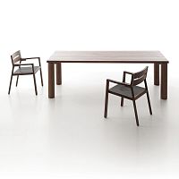 Contemporary table INNOsolid woodwooden baserectangular