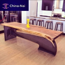 Original design dining table PAROTAwoodensteelrectangular