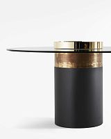 Contemporary dining table Haumea-Twoodenmetalcrystal