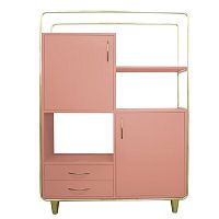 High sideboard BUDAPESTcontemporarylacquered woodbrass
