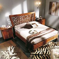 Double bed ART. 6037traditionalwith headboardwooden