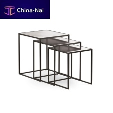 Contemporary side table NARCISOironrectangularhome