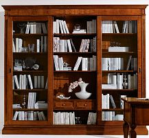 Free-standing bookcase 1470traditionalwoodenglazed