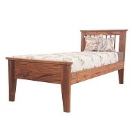 Single bed GWELY : GWE-TKBDtraditionalteakcommercial