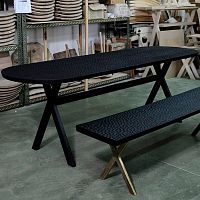 Contemporary dining table TOUCHoakwalnutash