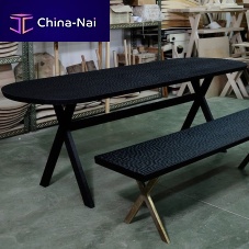 Contemporary dining table TOUCHoakwalnutash