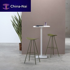 Contemporary high bar table IRON oakHPLmelamine
