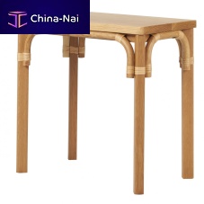 Contemporary side table WIGG : P16TB-023oakrattanrectangular