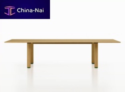 Contemporary table NASTRO 320 / 56Cwood veneeraluminumlaminate