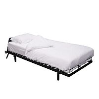 Single bed JADEcontemporaryon casterssteel