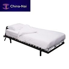 Single bed JADEcontemporaryon casterssteel