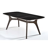 Contemporary table BLADEoaksolid woodwalnut