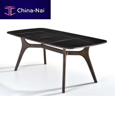Contemporary table BLADEoaksolid woodwalnut