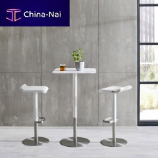 Contemporary high bar table ED 105HPLstainless steel basepainted steel base