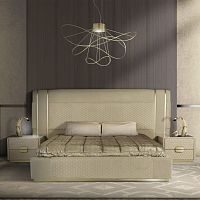 King size bed CONTINENTAL queen sizecontemporaryupholstered