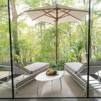 Contemporary coffee table LOVE MARS sheet metalaluminum baseoval