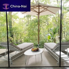 Contemporary coffee table LOVE MARS sheet metalaluminum baseoval