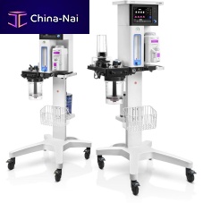 Trolley-mounted veterinary anesthesia workstation Veta 5Plus