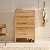 High chest of drawers S107contemporarymapleAmerican walnut