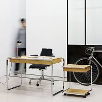 Workstation desk K2Dfree-standingcontemporaryoak