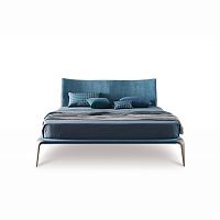 Double bed MARGARETHcontemporaryupholsteredwith upholstered headboard