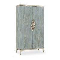Contemporary wardrobe WATERCOLOURSwoodenfabricwith swing doors