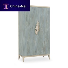 Contemporary wardrobe WATERCOLOURSwoodenfabricwith swing doors