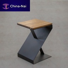 Contemporary coffee table ZETApinesteel baserectangular