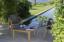 Contemporary coffee table TEKURAteakHPLsquare
