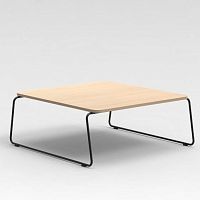 Contemporary coffee table BROSmelaminemetal baserectangular
