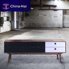 Contemporary TV cabinet CITY oakwalnutsolid wood