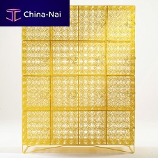 Contemporary display case SIGNATURE : DESERT ROSEsteel