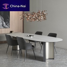 Contemporary table PARKERceramicstainless steel baserectangular